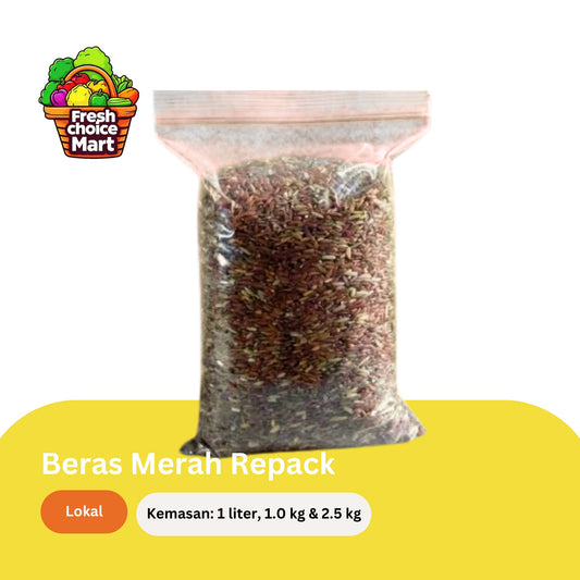 Beras Merah 1 kg (Repack)