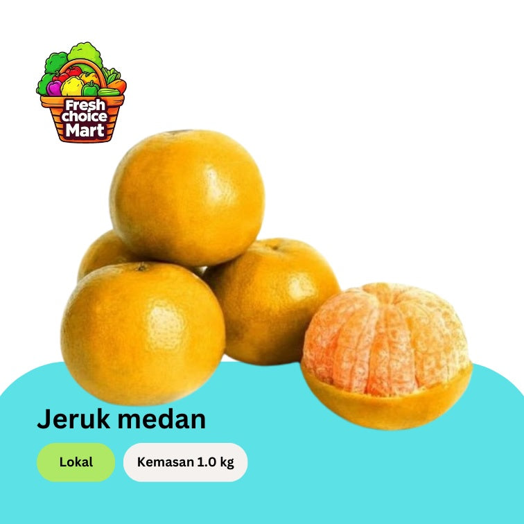 Jeruk Medan Besar (per kg isi  6 - 8 buah)
