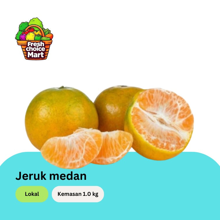 Jeruk Medan Besar (per kg isi  6 - 8 buah)
