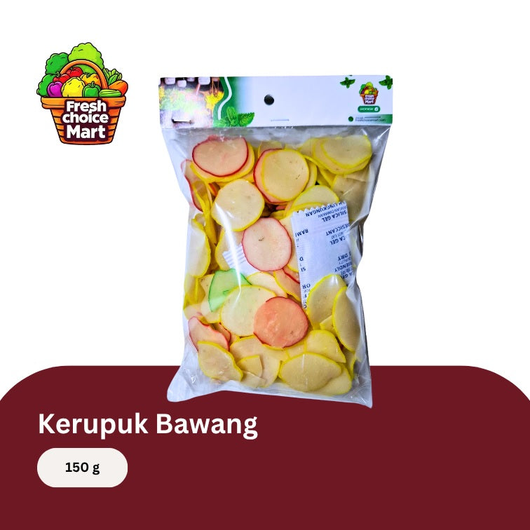 Kerupuk Bawang Warna Warni (Mentah)